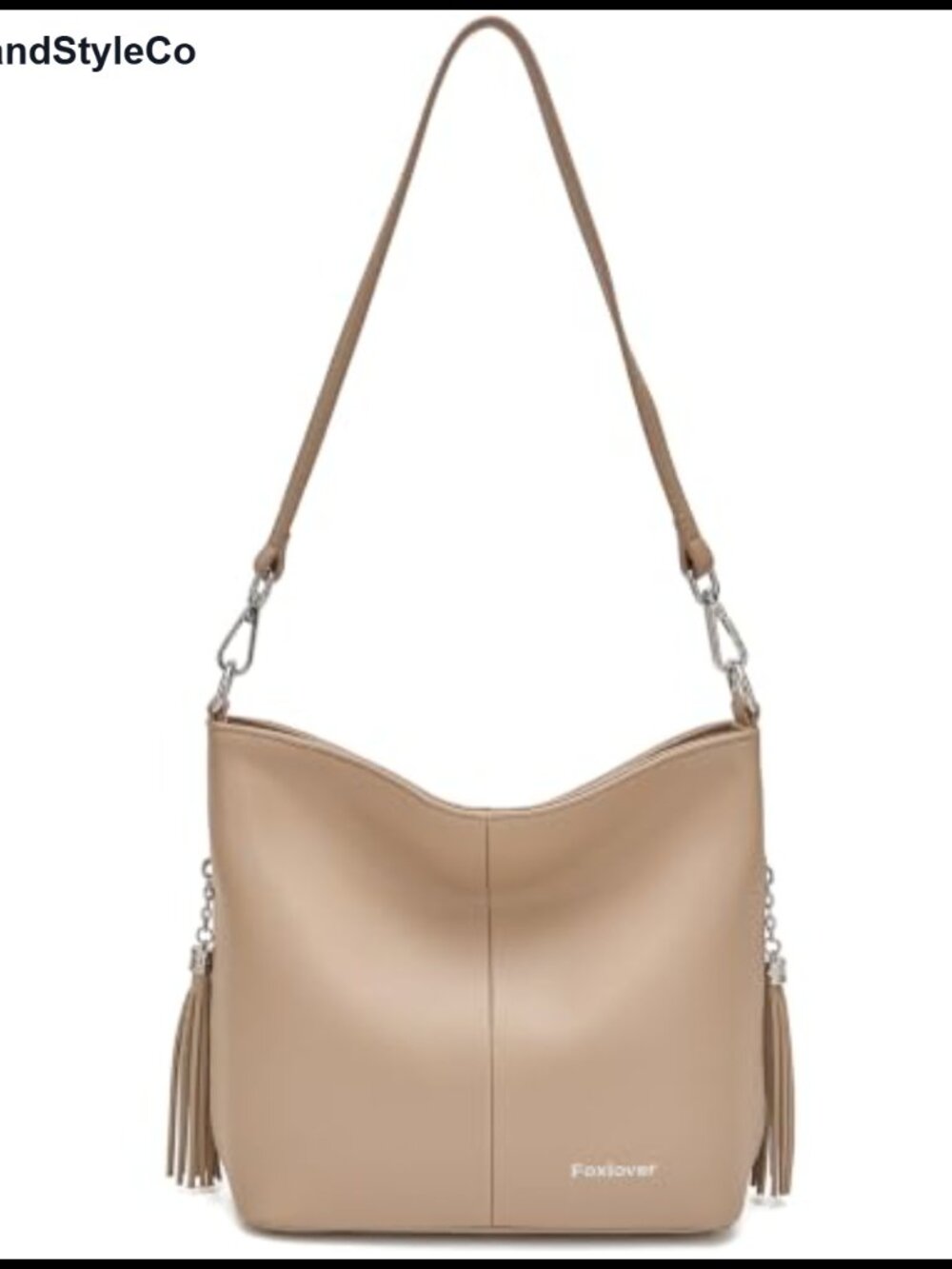Leather Crossbody Hobo Bag for Women Zipper Closure Designer Style